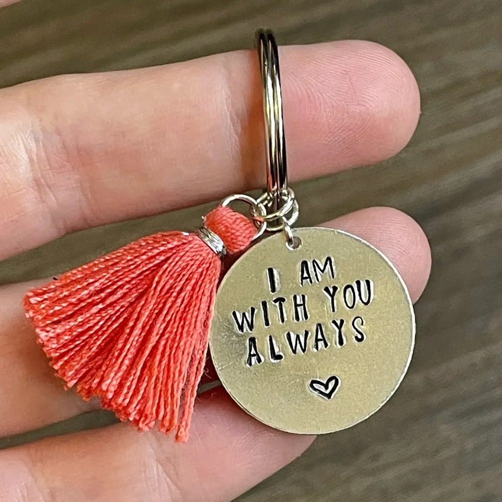 Hand Stamped Keychain - Picture 1 of 3